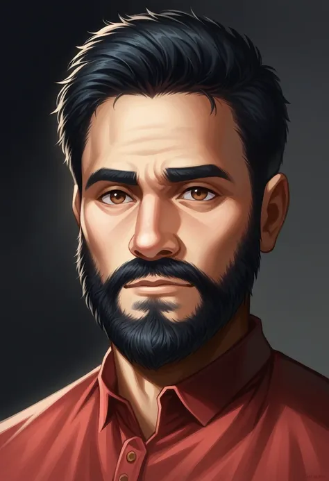 "Generate an ultra-realistic portrait of an Indian Bengali handsome bearded man. The portrait should depict the man in a close-up front-facing view with detailed sharp facial features. Ensure the following characteristics:

Bengali Characteristics: Reflect...