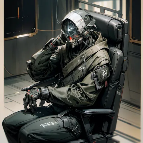 Sterioplays boy gamer sitting in gaming chairs , 4k ,hdr, cyberpunck