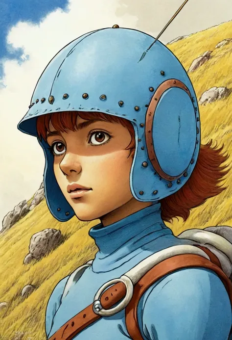 
Draw a character that closely resembles Nausicaä from the Valley of the Wind.