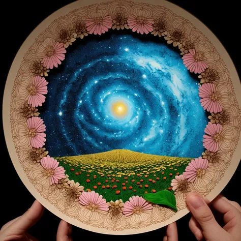 universe　flower　Landscape only