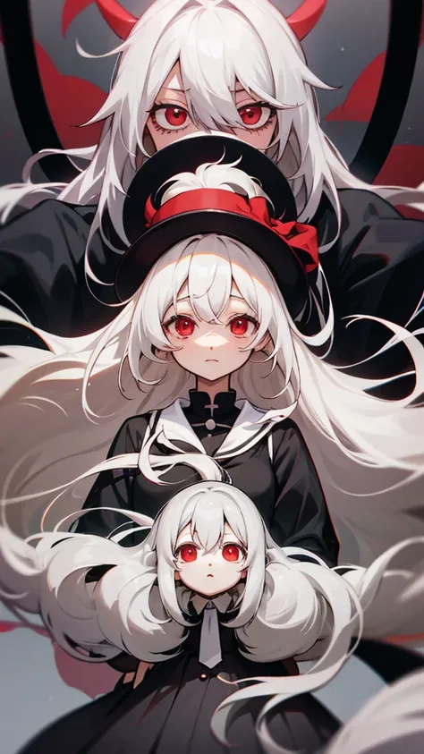 Highest quality　I have long hair　Gray Hair　Hata Kokoro　Red eyes　I dont have anything　Odd Eye　One person　