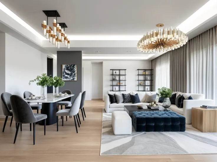 Modern Minimalist,
A Clean lines, functionality, and a focus on negative space define this style, Natural light and uncluttered surfaces create a sense of calm and serenity,
A Neutral palette of white, gray, and black is the foundation, Pops of color can b...