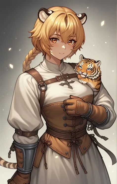 score_9, score_8_superior, score_7_superior, score_6_superior, score_5_superior, score_4_superior,((Tiger Girl)),anime, alone,Medieval,Fighter,Female furry_Mini Cute Style,humanoid cheetah,Fantasy,No light,