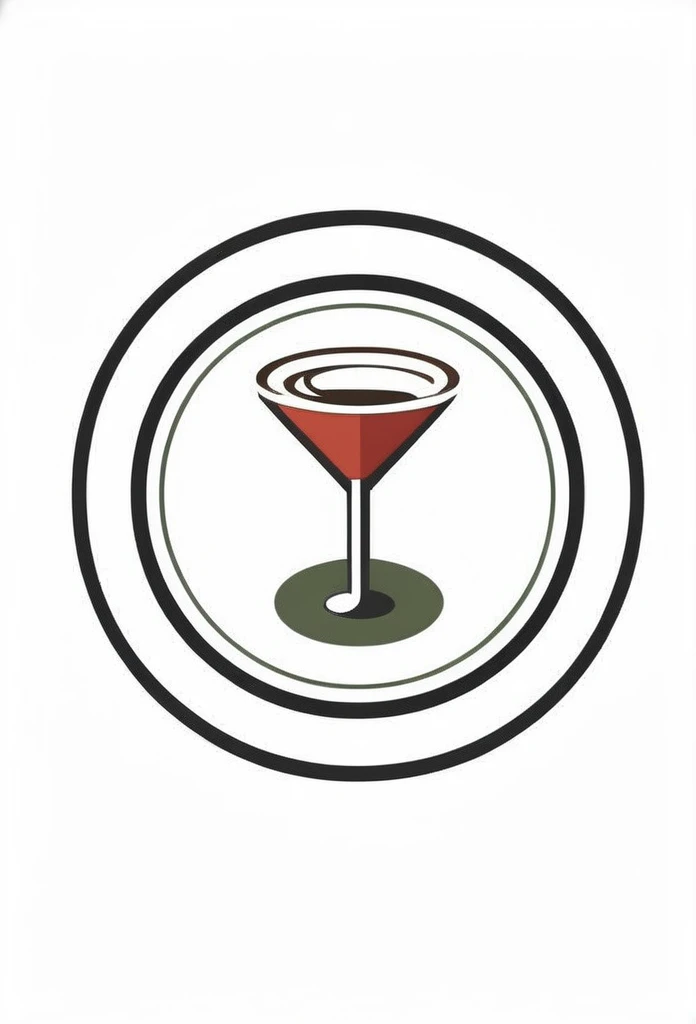 Cafe & Bars stylish and retro logo mark

 CIRCULAR LOGO MARK

 The logo has the following features,
 A chic logo that anyone can see is coffee, cocktails, cigarettes, and smoking

 Logo marks based on white, black, brown, and red

 The pattern is moss gree...