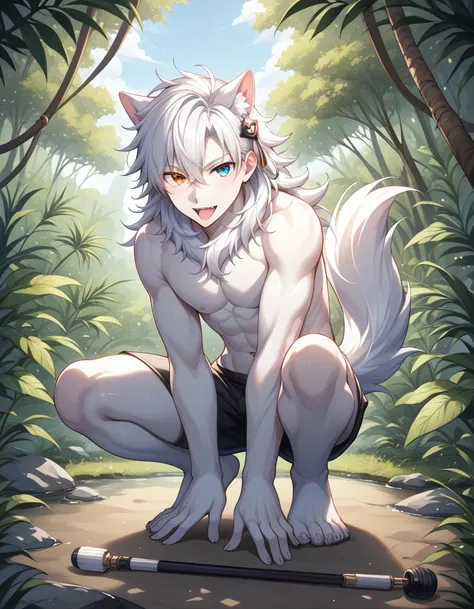 fraction_9, fraction_8_up, fraction_7_direction_6_up, src_毛茸茸of, fraction_of, pushrod, wolf, 独自of, 1 boy, , sfw, 毛茸茸of, white bo...