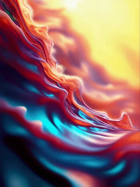 abstract background with waves