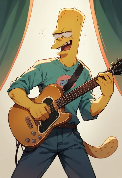 SpongeBob playing guitar