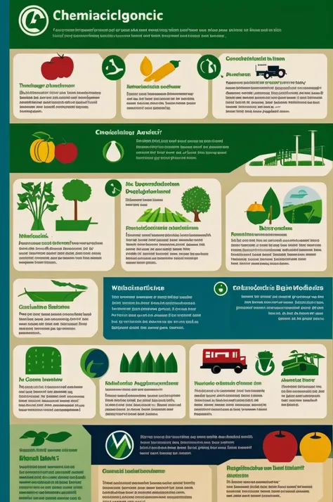 An infographic with information that relates agriculture to the chemical bond 