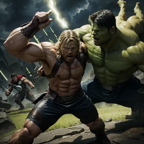 Thor angry and fight with hulk so dangerous scene stormbreaker 