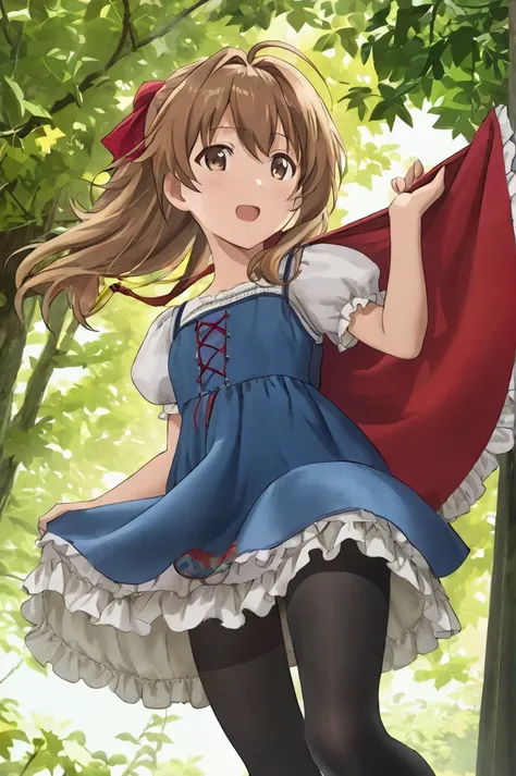 10 year old girl underwear,Aisaka Taiga、Realistic bloomers made from patterned cotton fabric, Medieval one-piece dress with panniers, Fabric Realism, Low - Angle, I see bloomers, Pull up the dress by hand, Strong winds, Translucent slip, Translucent slip, ...