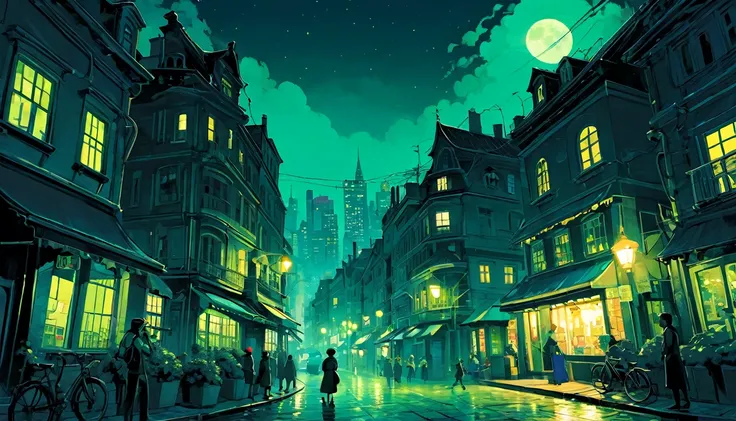 City of night　Vision　Picture books　An illustration