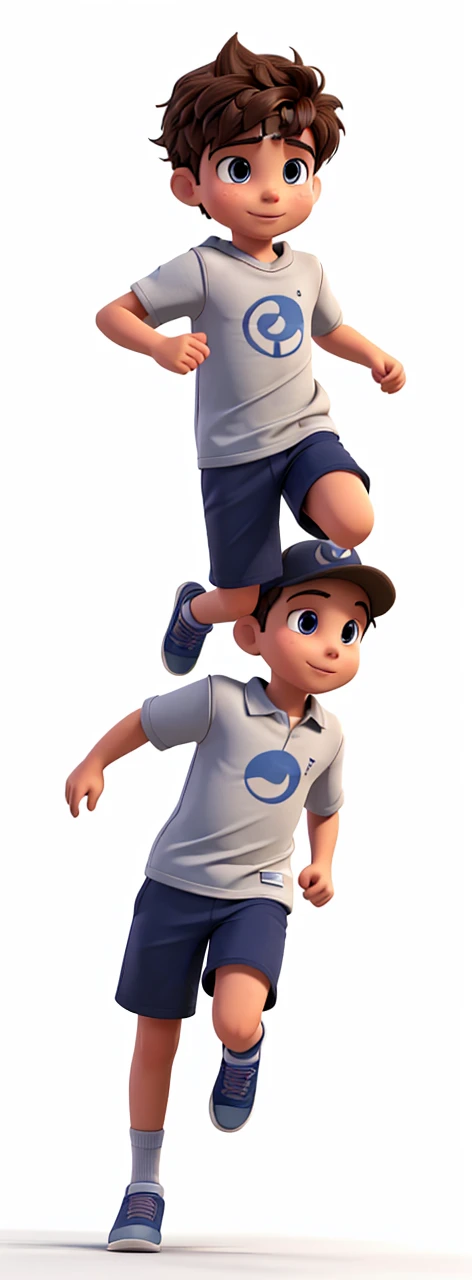 Image of boy running 3D