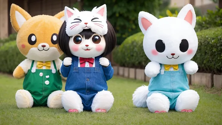 Rice character　Mascots　cute　Round eyes