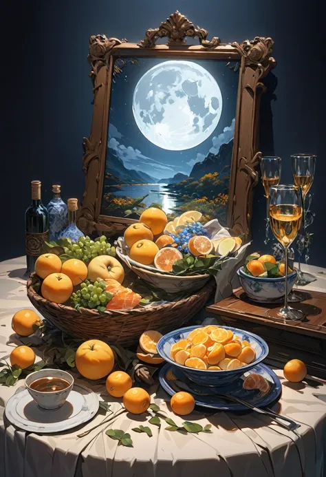 (Full moon), (still life),(best quality:1.2),(master piece:1.2),(8k),(16k:1.2),(Illustration),(Best Quality:1.2), (Ultra-detailed:1.2),(top-quality:1.2),(​masterpiece:1.2)