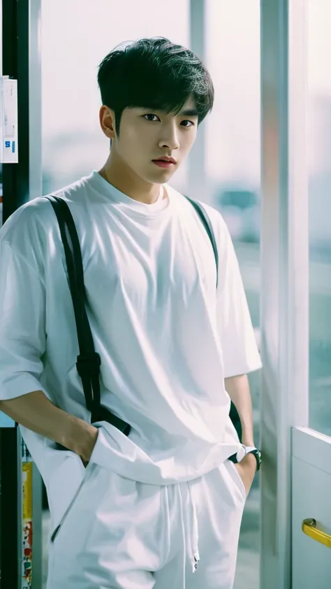 Asian alpha male in white shirt looking at camera, Shin Jinying, Kim Do-young, Paint Ulzzang, Shen Quanrui, korean men, Shin Jin Young&#39;s Aesthetics, faceเกาหลีที่น่ารัก, handsome young man&#39;face, Jaeyong Nam, beautiful eyes、Kim Taejoon, Hyungtae, In...