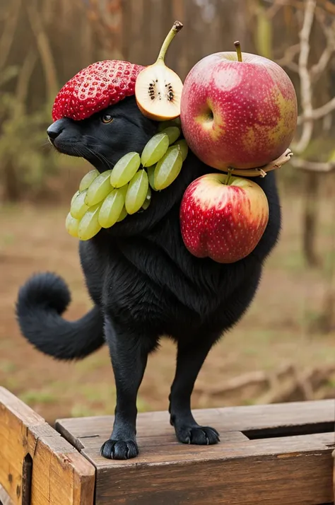 Animal fused with fruit
