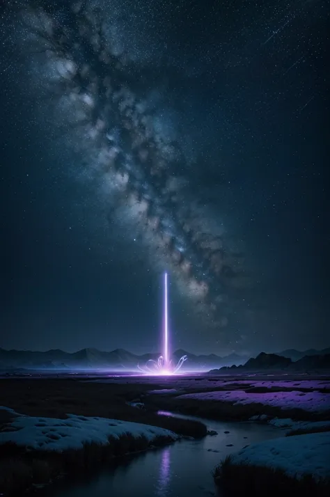 a surreal spiritual dimension, giant colorful water slide, night sky with stars, extraphysical energy, cinematic lighting, hyperrealistic, highly detailed, 8k, photorealistic, dramatic, ethereal atmosphere, serene, fantasy landscape, mystical, otherworldly...