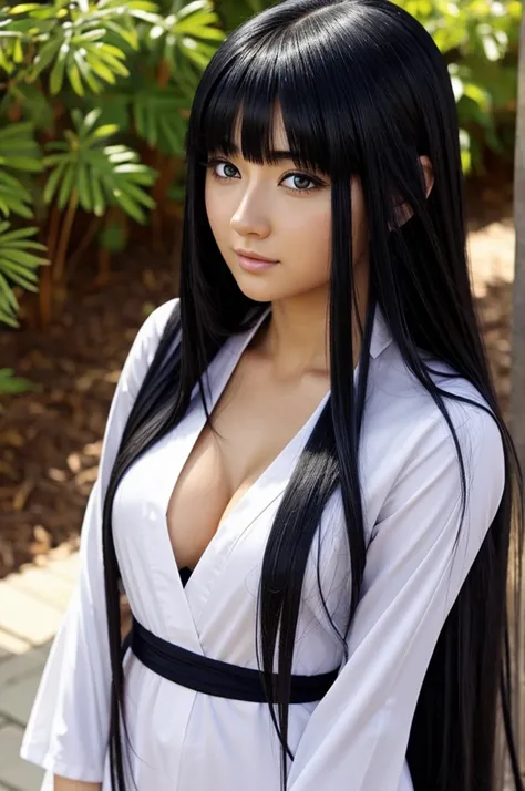 Long hair Hinata Hyuga  