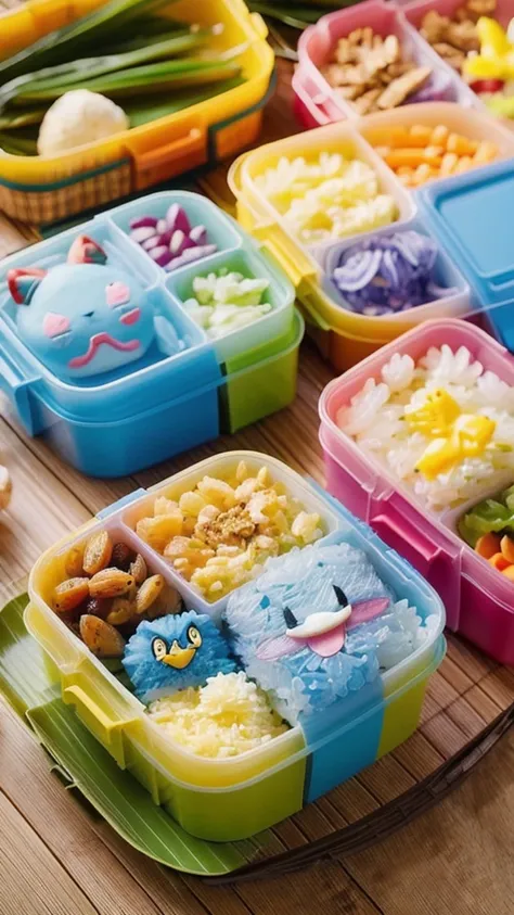 lunch box photo、pokémon character bento、cute