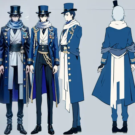 Male character,Quite well-dressed with a fancy coat fitting to his status as a train conductor as well as a top hat, scarf, and gloves, Implied to be a ghost or some other kind of undead being due to belonging in the Ghost Station, Although not young, he d...