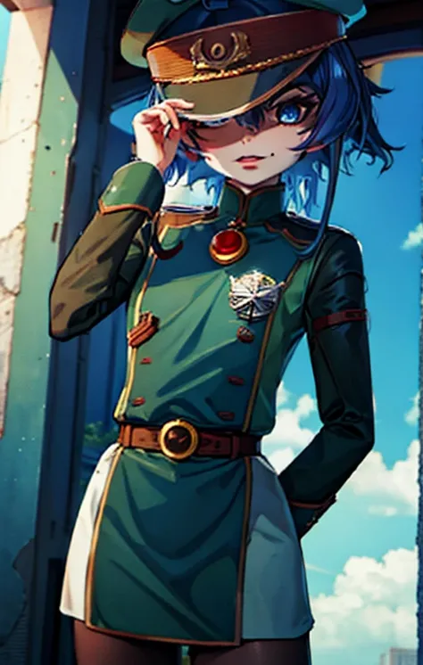 dark blue hair, mole under eye, dashed eyes, first-person view, high detail, anime