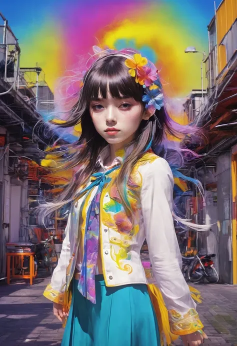 p4a psychedelic 1girl 