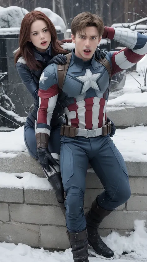 Captain America and winter soldier ,sex, orgasm 