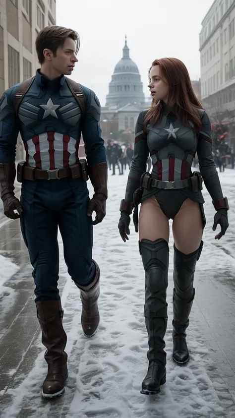 Captain America and winter soldier 