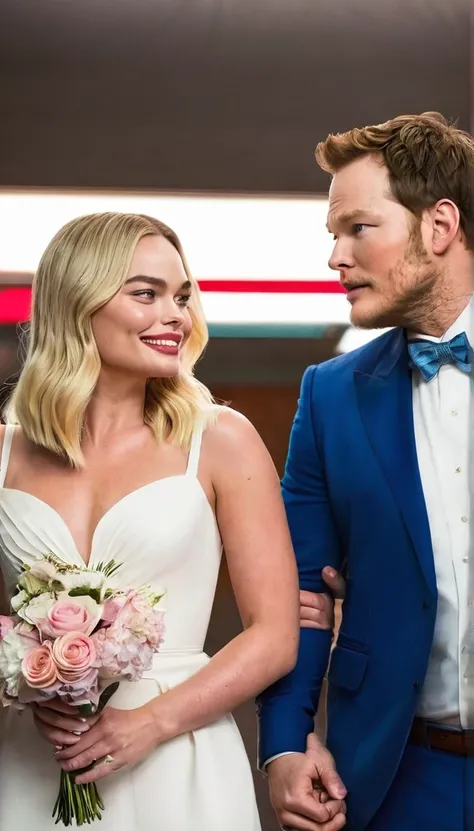 Chris Pratt e Margot Robbie como casal 