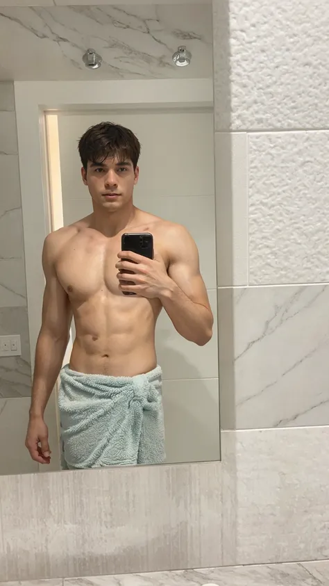 make the penis visible under the towel