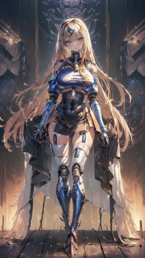 ((1girl:1.5),(embroidered cybernetic body:1.5),large breast,(mecha armor:1.5)),(Highest image quality, outstanding details, ultra-high resolution, (realism: 1.4), the best illustration, favor details, highly condensed 1girl,(Sense of presence:1.5),(Dynamic...