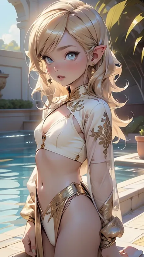 cute loli elf,(((little ,tiny little body,little))),(((6 years old))),((anime elf  with extremely cute and beautiful blonde hair)), (((elf))), (((elf ears))),

(((flat chest))),((((blonde hair:1.35,messy blonde hair,colored inner hair,ear breathing)))),(((...