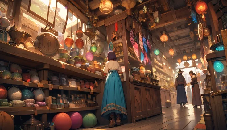 (masterpiece:1.4), (Highest quality:1.4), Very detailed, Complex, Very detailed, shape,Soft lighting, A bustling market in a magical city, More than one personで語り合う, Hopeful Face, smile, More than one person, Mixed gender, a group of adventurers, character...