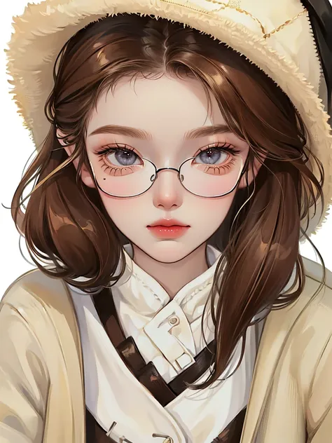 one girl, (a beauty girl, delicate girl:1.3), (14 years old:1.3),
break, (winter clothes:1.3),
break, (street view:1.3), (glasses), perfectly trimmed fingers,
break, very fine eye definition, (symmetrical eyes:1.3),
break, small breasts, brown eyes, parted...