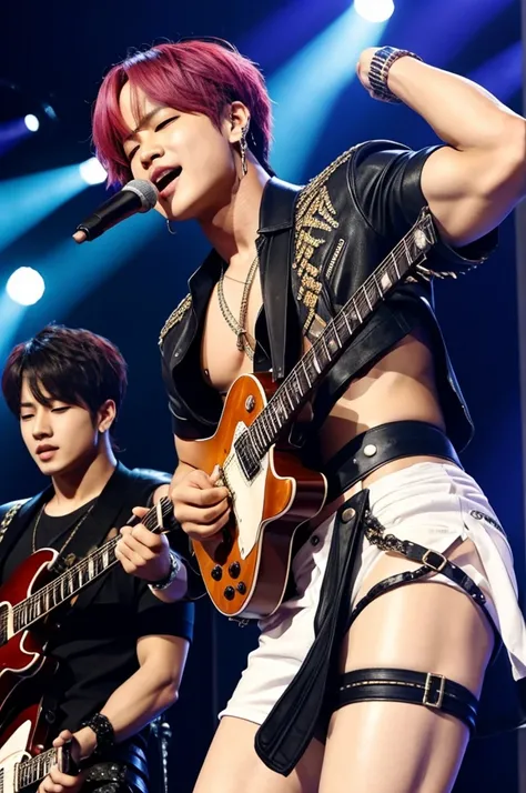 Jimin like a rock star