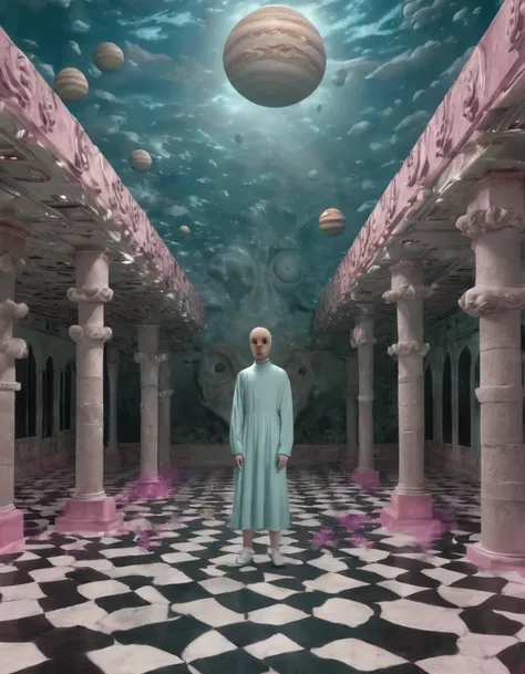 weird y2kmad sunken room, god system in the middle, photo, surrealism, 4k, detailed