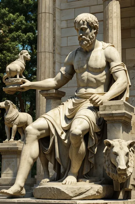 Aristotle with animals 