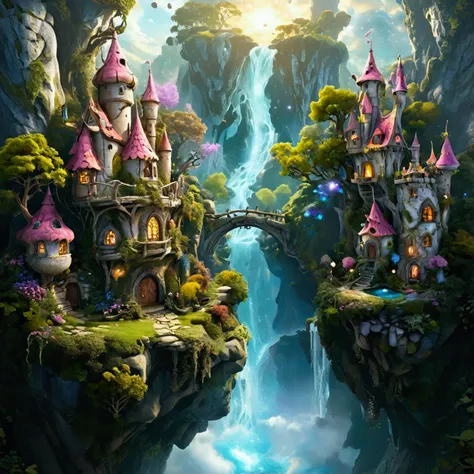 create fantastical and imaginative worlds filled with magic and wonder. Use your artistic skills to bring these whimsical realms to life, capturing their charm and playful essence.