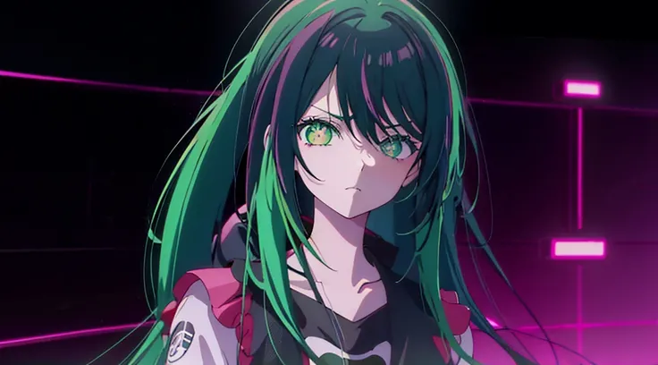 Anime girl with green eyes and neon hair in black and pink outfit, Bad guy anime 8k, Anime style 4k, Anime Cyberpunk Art, Best Anime 4K Konachan Wallpapers, Anime Wallpaper 4K, Anime Wallpaper 4K, anime art wallpaper 8 k, Anime Art Wallpaper 4K, Anime Art ...