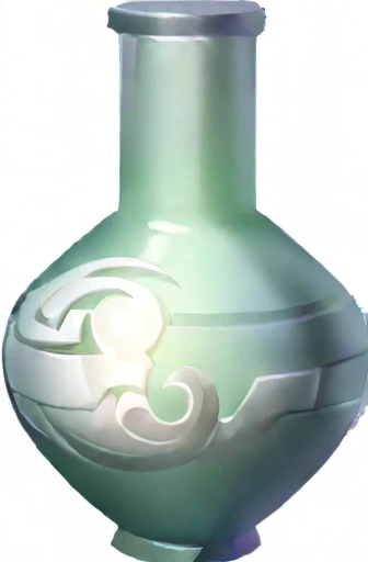 White jade bottle, bottle, Game Icon，光滑的bottle