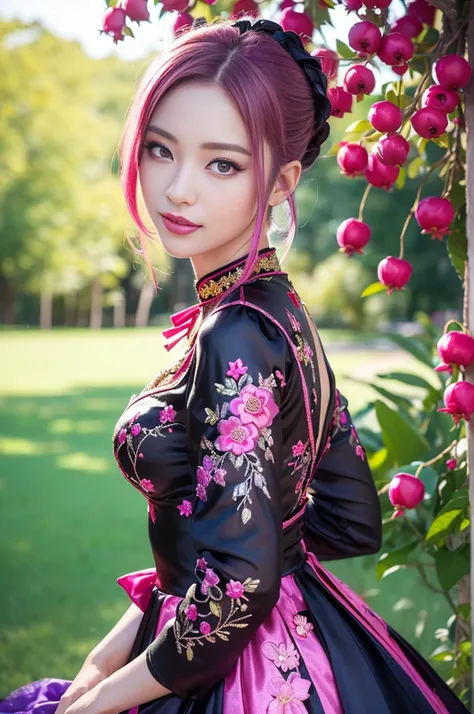 (masterpiece:1.4), (best quality:1.4), ultra high res, ultra high resolution, ((detailed facial features)), HDR, (realistic, photorealistic, photo-realistic:1.37), full body Esbian, sexy Japanese model, (-anime), only 1 model, vivid colors, ((vivid colors ...