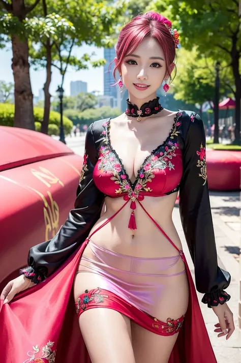 (masterpiece:1.4), (best quality:1.4), ultra high res, ultra high resolution, ((detailed facial features)), HDR, (realistic, photorealistic, photo-realistic:1.37), full body Esbian, sexy Vietnamese model, (-anime), vivid colors, ((vivid colors multicolor (...