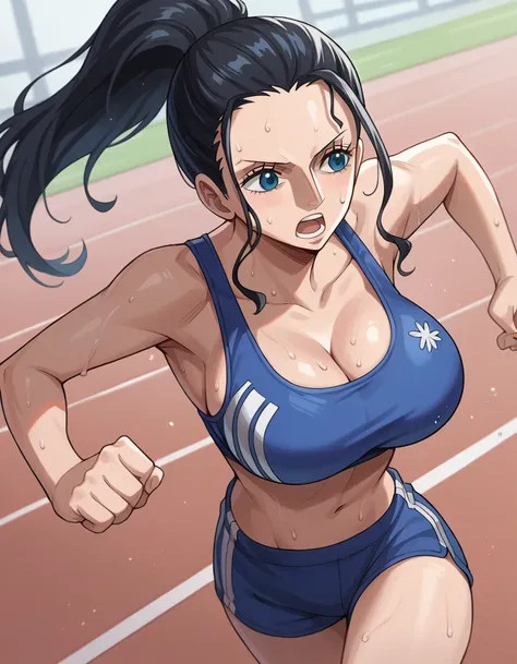 score_9, score_8_up, score_7_up, best quality, source_anime, clear face, 1girl, nico robin, black hair, long hair, blue eyes, la...