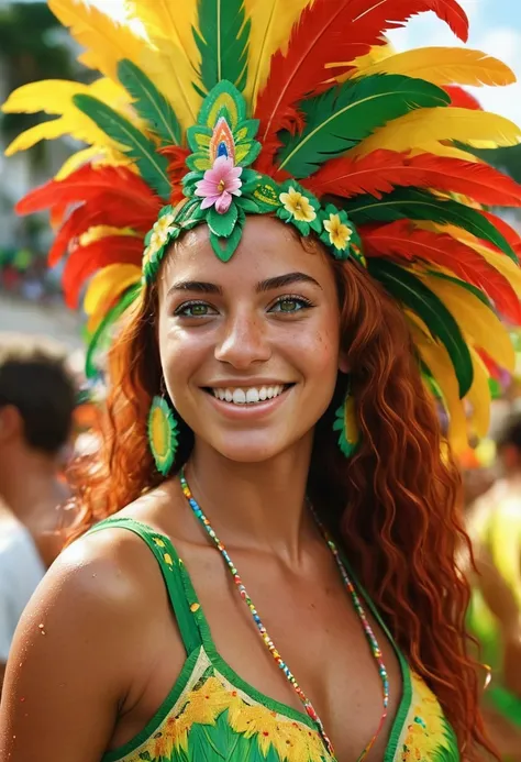 girl from Brazil. Her tanned skin reflects the heat of the tropics and the countrys lively spirit. Brazilian red head woman. Isabellas expressive green eyes, like the Amazon rainforest, maintain the depth of Brazilian culture and diversity. His body is scu...