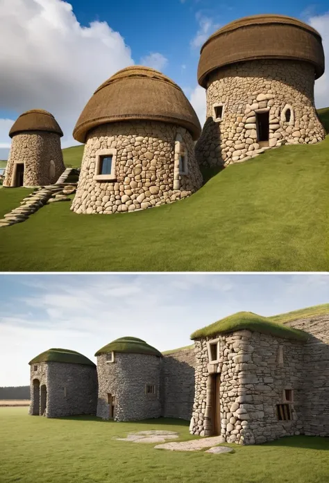 Buildings inspired by the Stone Age