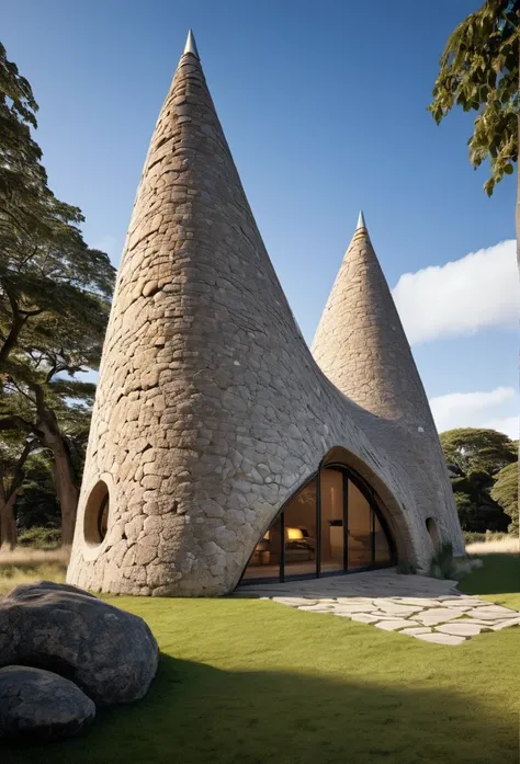 Buildings inspired by the Stone Age