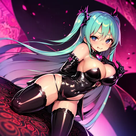 (masterpiece),(Highest quality),(Super detailed),(Best illustrations),(Best Shadow),(Absurd),(Detailed Background),(so beautiful)Hatsune Miku, 16K, 8k, 4K,(Best Shadow), (so beautiful), One person, alone, , , , (detailed beautiful eyes), Big Breasts, , hea...