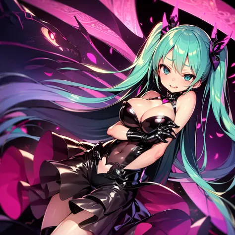 (masterpiece),(Highest quality),(Super detailed),(Best illustrations),(Best Shadow),(Absurd),(Detailed Background),(so beautiful)Hatsune Miku, 16K, 8k, 4K,(Best Shadow), (so beautiful), One person, alone, , , , (detailed beautiful eyes), Big Breasts, , hea...