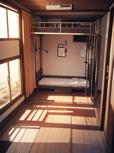 A room in a rundown love hotel