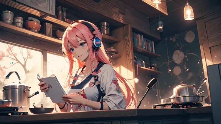 Woman wearing headphones, Anime Style 4 k, anime wallpaper 4k, anime wallpaper 4k, 4k anime wallpaper, anime art wallpaper 4k, anime art wallpaper 4k, Anime Style. 8k, Anime atmosphere, , Ultra HD Anime Wallpaper, Anime Art Wallpaper 8K, Anime Background,l...